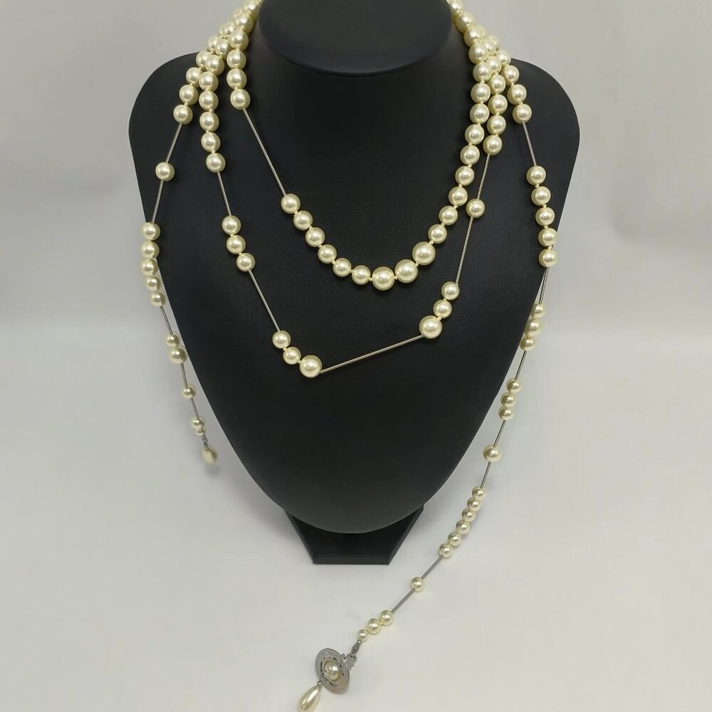 Vivienne Westwood Tiered Asymmetric Necklace